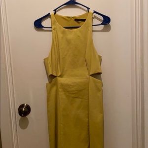 Yellow Cut Out Zara Dress